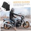 ULTECHNOVO 1pair Heated Gloves for Motorcycle Riding Temperature Control Detachable Warm Keeping Design for Winter Use Black view 3
