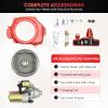 Electric Starter kit, flywheel Starter Ignition Switch, Electric Starter Conversion kit with Solenoid Key for Honda GX160 GX200 5.5HP 6.5HP Starter Motor view 2
