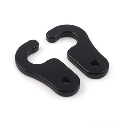 SIKUAI 1 Pair Sun Visor Clips Taccom Clip Extender Sunshade for Jeep 2018 & Newer JK/JL/JT Gladiator Wrangler, Black(short type)