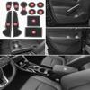 ASZSK Soft Mats for Toyota Corolla Cross 2022-2024,Non-Slip Door Slot Mats Waterproof Cup Holder Insert Center Console Liners for Corolla Cross 2024 2023 Accessories - White view 2