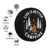 Spare Tire Cover Life is Better at The Campfire Wheel Covers Weatherproof Universal Wheel Protectors for Travel Trailer Rv SUV 16inch TC67 view 3