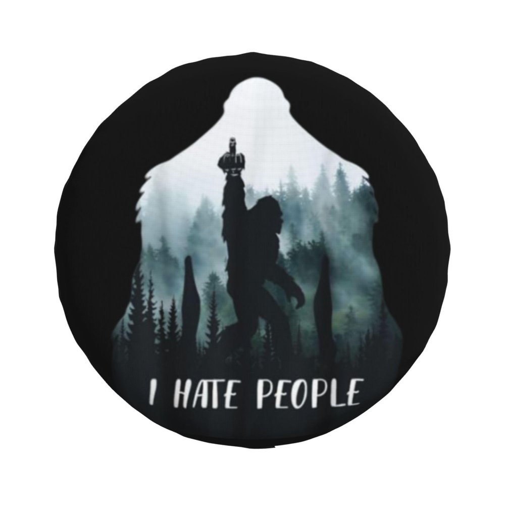 Spare Tire Cover I Hate People Wheel Covers Weatherproof Universal Wheel Protectors for Travel Trailer Rv SUV 16inch TC43