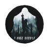 Spare Tire Cover I Hate People Wheel Covers Weatherproof Universal Wheel Protectors for Travel Trailer Rv SUV 17inch TC44 view 1