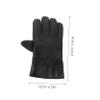 WHAMVOX USB Heated Winter Motorcycle Gloves with Adjustable Temperature Control Thermal Riding Gloves for Outdoor Sports Touchscreen Function Black view 2