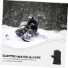 WHAMVOX USB Heated Winter Motorcycle Gloves with Adjustable Temperature Control Thermal Riding Gloves for Outdoor Sports Touchscreen Function Black view 4