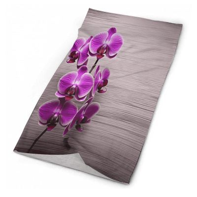 QWNMD Neck Gaiter Orchid Printed Head Wrap Headwear Bandanas Face Scarf Mask Neck Warmer Balaclava Suitable for Both Men And Women