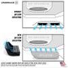Crossroads 3D Under-Seat Air Deflector for Lexus GX460 (2010-2023) for Increased Airflow into Ventilated Seats (Passenger Side) view 3
