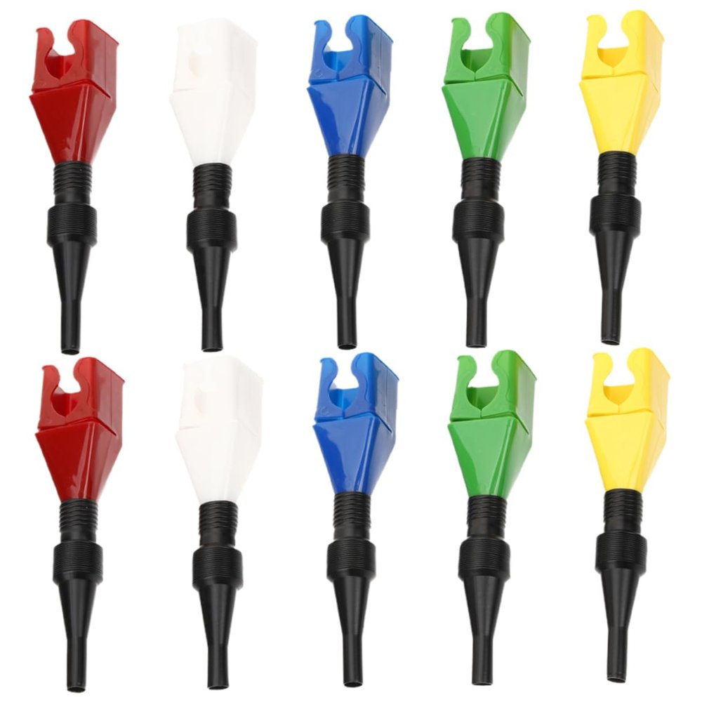 GRIRIW 10pcs Square Bayonet Funnel Kit Oil Change Funnels for Automotive Use Draining Tools for Gasoline Transmission Oil