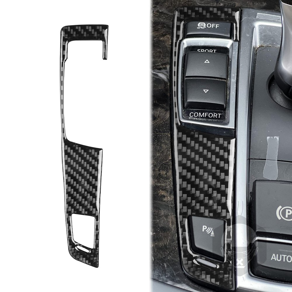 HJGHR Automatic Gear Shift Knob Cover Carbon Fibre Shift Cover for BMW 7 Series F01 2009 2010 2011 2012 2013 2014 2015 Car Decorations & Protection Car Interior Accessories