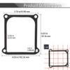 0C2979 Valve Cover Gaskets Compatible with A0002791673 Rocker Valve Cover Gasket Fits 0c2979 Gt990 220 Vlv Gv (4 Pack) view 2