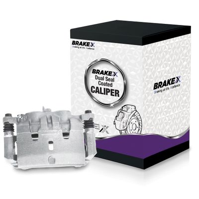 Brake X Front Right Brake Caliper Replacement for 2013 Infiniti G37 Base Sedan | Zeta Coated Front Passenger Side Caliper with Bracket