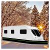 Wen-Guang Easy Installation Rv Skirting for Travel Trailer 0.8m Tall Skirting for Mobile Home Exterior Iron Mesh at The Bottom Insulated Skirting for Travel Trailers,18m/59ft view 1