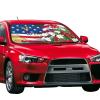 American Garden Summer Windshield Sunshade for Car Truck & SFolding Car Sun Shade for Front Window Auto Sun Visor Heat Protection Car Blocks Rays and Keeps Vehicle Cool view 2