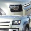 HAPPYHORSE Car Front and Rear Lamp Cover Trim Compatible with Defender 90 110 130 2020-2025ABS Smoked Front Headlights and Rear taillights Protection Cover Decoration (Headlights) view 4