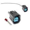 ROBAUN 1 Set 1 Pin 6189-0591 6181-0803 K Series Auto Waterproof Socket Car Horn Sensor Connector(Female 20cm Wires) view 2