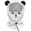 BLUEMARS Kids Winter Hat Balaclava, Fleece Cold-Weather Hood for Boys & Girls School and Outdoor Snow Play,Panda,S view 1