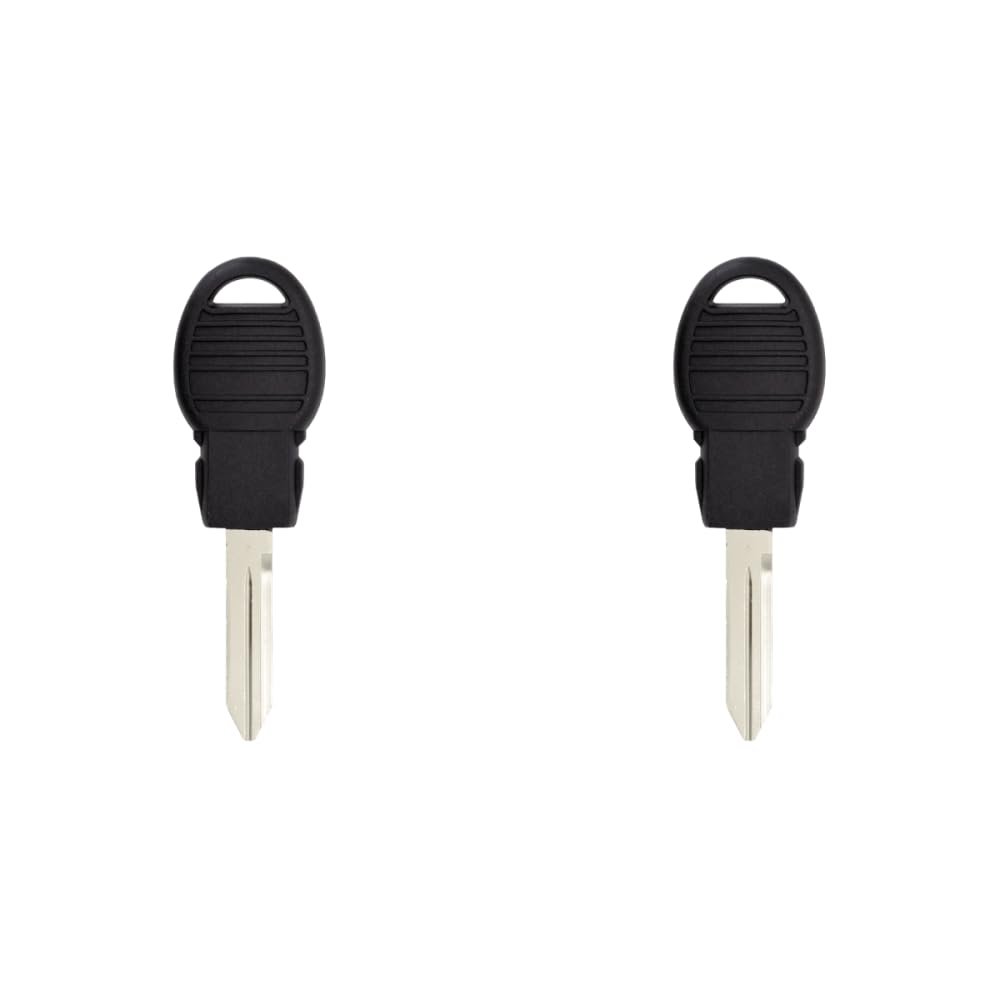 Replacement Transponder Ignition Car Key Compatible with Caravan 2016 Part Number 68033740AA Chip ID 46 Pack of 2