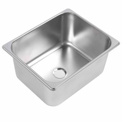 RV Kitchen Sink, 304 Stainless Steel Hand Wash Basin, 12.6x10.24x5.91in Single Bowl Hand Wash Basin with 40mm Drain Outlet for Boat Truck Motorhome Caravan