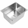 RV Kitchen Sink, 304 Stainless Steel Hand Wash Basin, 12.6x10.24x5.91in Single Bowl Hand Wash Basin with 40mm Drain Outlet for Boat Truck Motorhome Caravan view 1