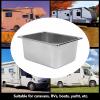 RV Kitchen Sink, 304 Stainless Steel Hand Wash Basin, 12.6x10.24x5.91in Single Bowl Hand Wash Basin with 40mm Drain Outlet for Boat Truck Motorhome Caravan view 3