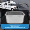RV Kitchen Sink, 304 Stainless Steel Hand Wash Basin, 12.6x10.24x5.91in Single Bowl Hand Wash Basin with 40mm Drain Outlet for Boat Truck Motorhome Caravan view 4