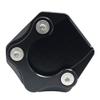 SIKUAI Black Motorcycle Kickstand Pad, Stand Extension Pad Support Plate Enlarge Stand, Side Kickstand Foot Replacement For Yamaha Majesty S SMAX 155 view 1