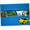 ULTECHNOVO Interior Rear View Mirror Wide Angle Anti-dazzling Curved Black Glass for Enhanced Visibility Installation for Various Car Models view 2