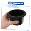 OUNONA Sturdy Plastic Replacement Cup Holder for Recliner Sofa Boat Rv Car Truck Poker Table Black view 3