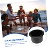 OUNONA Sturdy Plastic Replacement Cup Holder for Recliner Sofa Boat Rv Car Truck Poker Table Black view 4