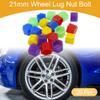 Partuto 20 Pcs Wheel Lug Nut Bolt Rims Tire Nut Screws Dust Cap Cover Nut Protection Silicone Multicolor 2.5x21x20.6mm view 2