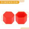 Partuto 20 Pcs Wheel Lug Nut Bolt Rims Tire Nut Screws Dust Cap Cover Nut Protection Silicone Multicolor 2.5x21x20.6mm view 4