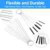 Auttoop Carburetor Cleaning Kit Carburetors Carbon Dirt Jet Remove Cleaner, Carb Cleaning Kit Stainless Steel 13 Cleaning Wires Set + 10 Cleaning Needles+ 5 Nylon Brushes+ 1 Sharp Pick view 3