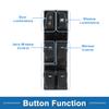 A ABSOPRO Power Window Switch No.935703S000RY Front Left Driver Side Window Control Switch for Hyundai Sonata 2011-2014 Black view 3