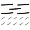 NEWBAILUN Wairau for Jeep for Wrangler 2007-2017 Jk 5X Door Grab Handle Tailgate Bar Trim Insert Cover Aluminum Black 5pc ZS00054D A0076A0026 SL1010 view 1