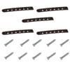 NEWBAILUN Wairau for Jeep for Wrangler 2007-2017 Jk 5X Door Grab Handle Tailgate Bar Trim Insert Cover Aluminum Black 5pc ZS00054D A0076A0026 SL1010 view 2