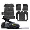 DSUIUWER TPE Floor Mats Compatible with Tesla Model X 5/6/7 Seater 2021-2024,All Weather Rear Back Seat Cover Protector Front Rear Trunk Accessories(7 Seater Trunk 3pcs) view 2