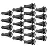 Edinstry 20 Set Square Head Car Air Vent Clip Air Conditioner Outlet Clips with Plastic Slot Head Replacement Auto Vent Clip Black 39.5x17.6x13.9mm view 1