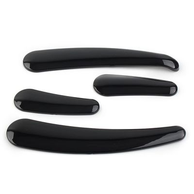 Bacar 1 Set Chrome ABS Plastic Motorcycle Curved Swingarm Frame Insert Set for Harley for Softail Models 08-up model Black