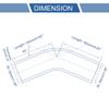 X AUTOHAUX 1 Set 35mm/1.38" ID 102mm/4.02" Length 45 Degrees Blue Black Car Silicone Hose with Clamps Coolant Hose Universal view 3
