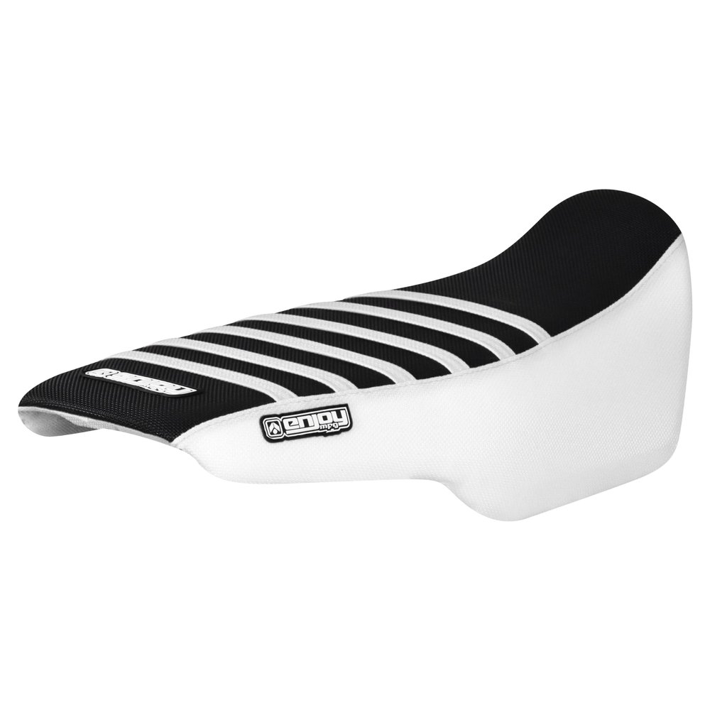 Enjoy Mfg Seat Cover - Compatible with Honda The 2022-2024 Grom 125 MSX125 MSX 125 (Color Side & Rib) #331 (White Side/Black top/White Ribs)