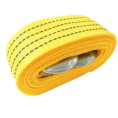 2pc Heavy Duty Car Tow Rope with Hooks, 3m Nylon Recovery Strap
