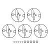 Anxingo 5Pcs 698781 O-Ring Float Bowl Carburetor Gasket, Replacement for Nikki Carburetor Lawn Mowers, Replaces 698781 view 3