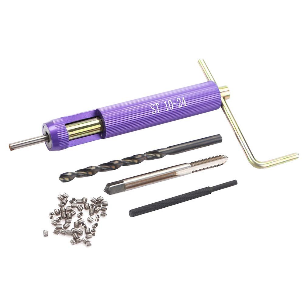 50pcs Stainless Steel Coiled Wire Thread Inserts Kit, Improve Connection Strength and Fatigue, Prevent Screw Loosening with Steel Helical Inserts, for Easy Maintenance and