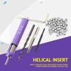 50pcs Stainless Steel Coiled Wire Thread Inserts Kit, Improve Connection Strength and Fatigue, Prevent Screw Loosening with Steel Helical Inserts, for Easy Maintenance and view 4