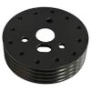 Motipudy 6 & 3 Hole Steering Wheel Adapter Replacement for 1" Steering Wheel Hub Adapter Conversion SpacerBlack view 2