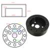 Motipudy 6 & 3 Hole Steering Wheel Adapter Replacement for 1" Steering Wheel Hub Adapter Conversion SpacerBlack view 3