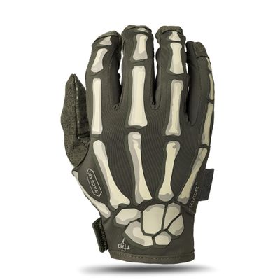 TACLAB Reaper Skeleton Gloves Touchscreen, Comfortable, Breathable (Ghost Green, X-Small)
