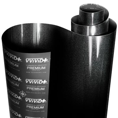VViViD+ Ultra Gloss Black Metallic Diamond Crystal Vinyl Car Wrap (1.5ft x 5ft)