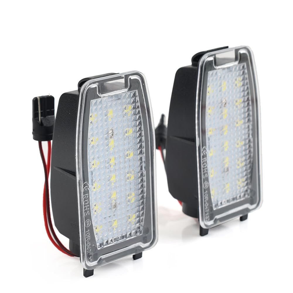 Cnwaga3 Under Side Rearview Mirror Lamp White Car Puddle Light LED for Freelander/Discovery for Range Rover for Range Rover Sport for Volvo S60/S80 MK1 V70 MK2 XC70 MK2 XC90 MK1
