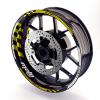 Autobahn88 Motorcycle 17" Rim Decal Kit, Compatible with Yamaha FZ09 MT-09 (2018-2021) (Style: GP01-Yellow) view 1